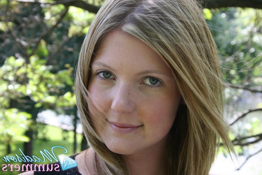20P Pictures of teen cutie Madison Summers showing you what's up her skirt