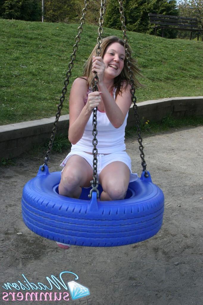 20P Pictures of teen model Madison Summers teasing at a park