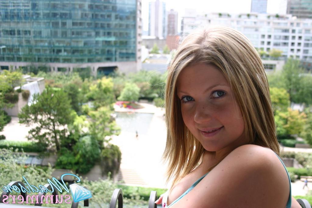 20P Pictures of Madison Summers teasing your cock in the back yard