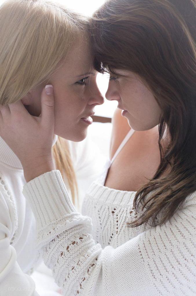 16P Tess and Monica hook up in bed for some passionate lesbian love making