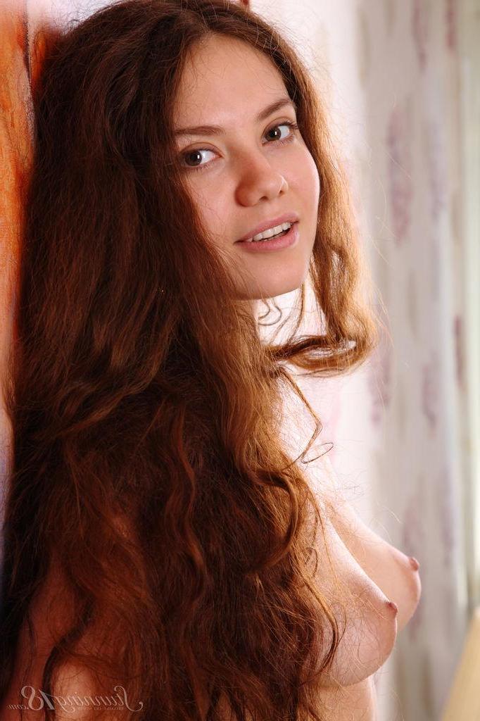 16P Brunette coed Norma Joel teases you with her hot body in bed