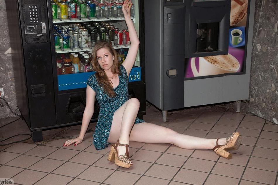 8P Pretty teen Olivia Pelton shows off her long legs and panties