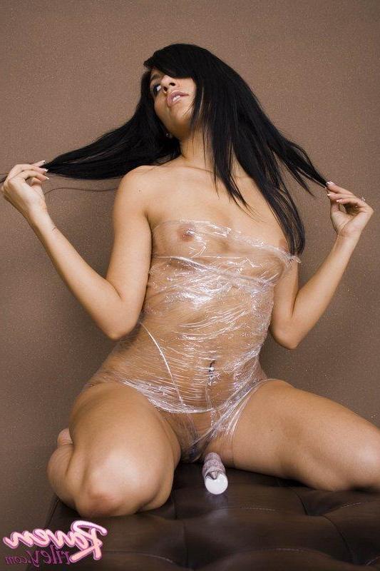 20P Pictures of Raven Riley wrapped in plastic