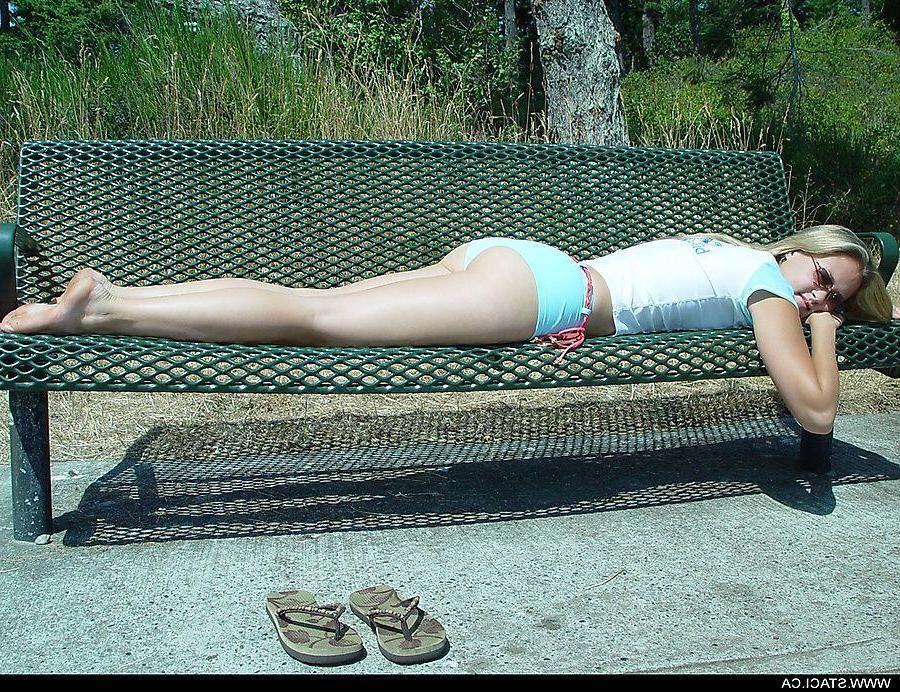20P Pictures of Staci.ca flashing her tits outside