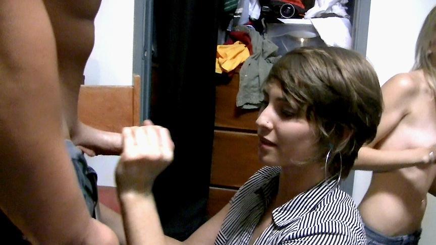 15P Hot college coeds put in the dorm