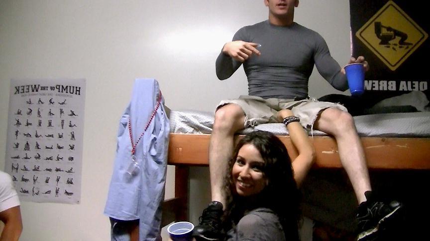 15P Hot college coeds put in the dorm