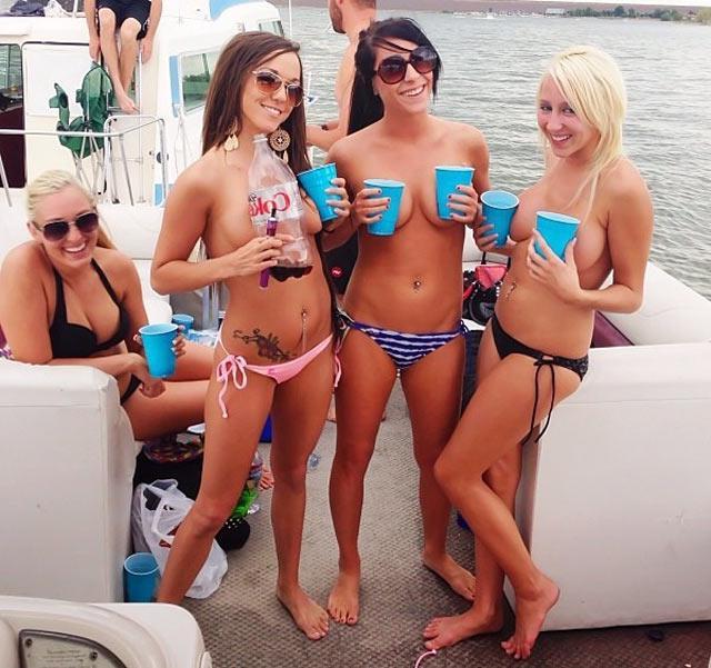15P Super hot college girls go wild on spring break
