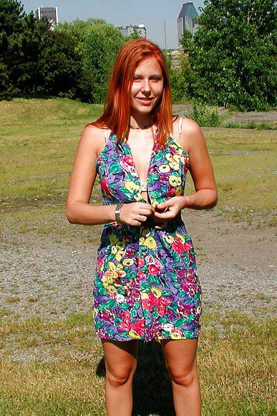 9P Flasher rachel out and about photos