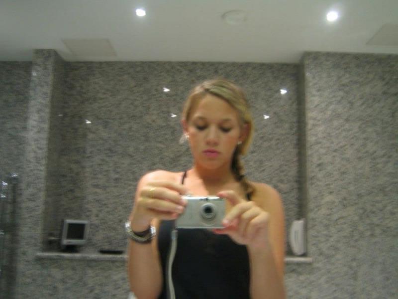 14P Naughty amateur GF with fine boobs takes selfies