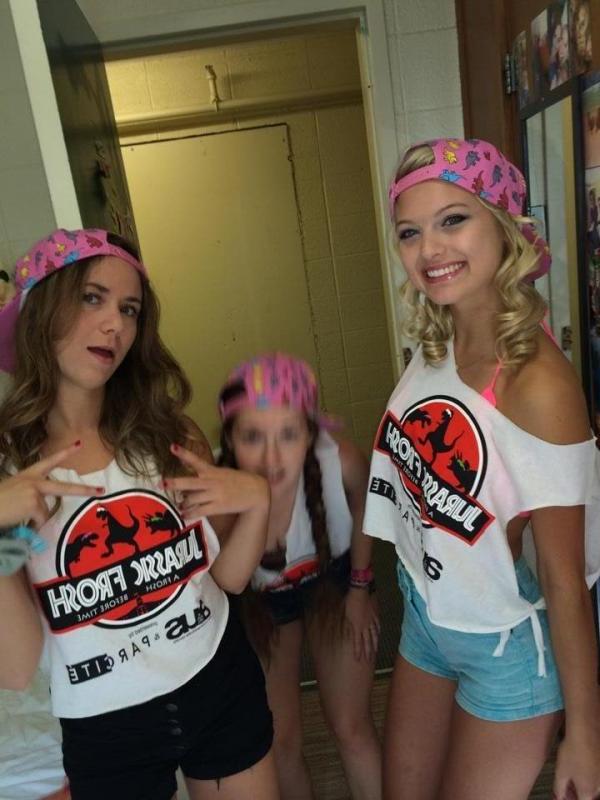 14P Hot college coeds take selfies while partying