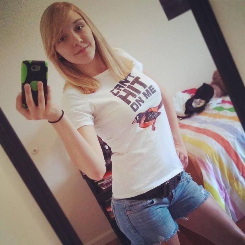 15P Gorgeous and naughty coeds take some naked selfies for you