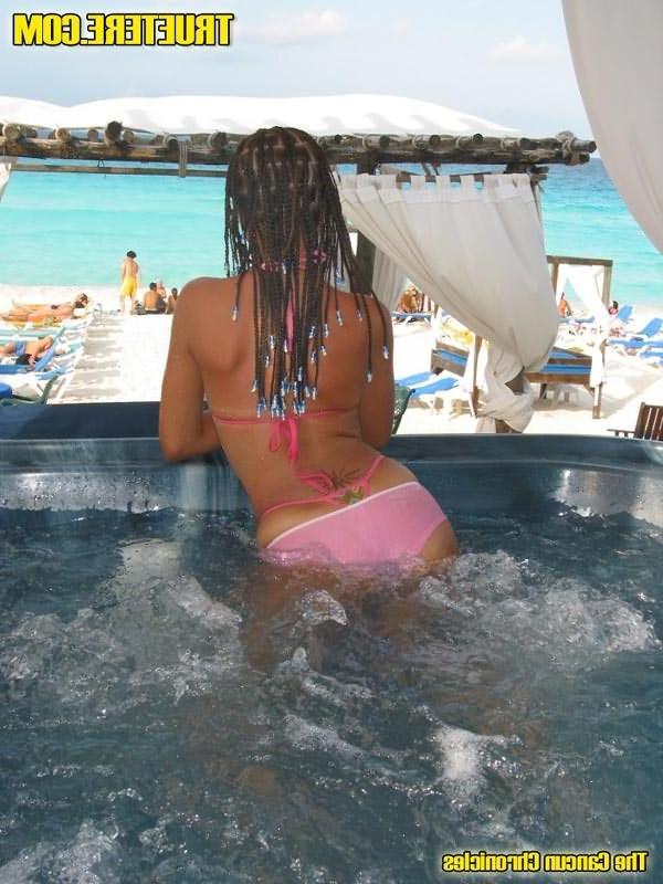 15P True Tere in a sexy pink bikini