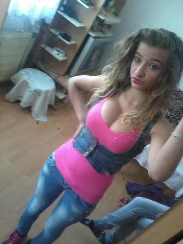 14P Teen with big round breasts poses in various sexy outfits