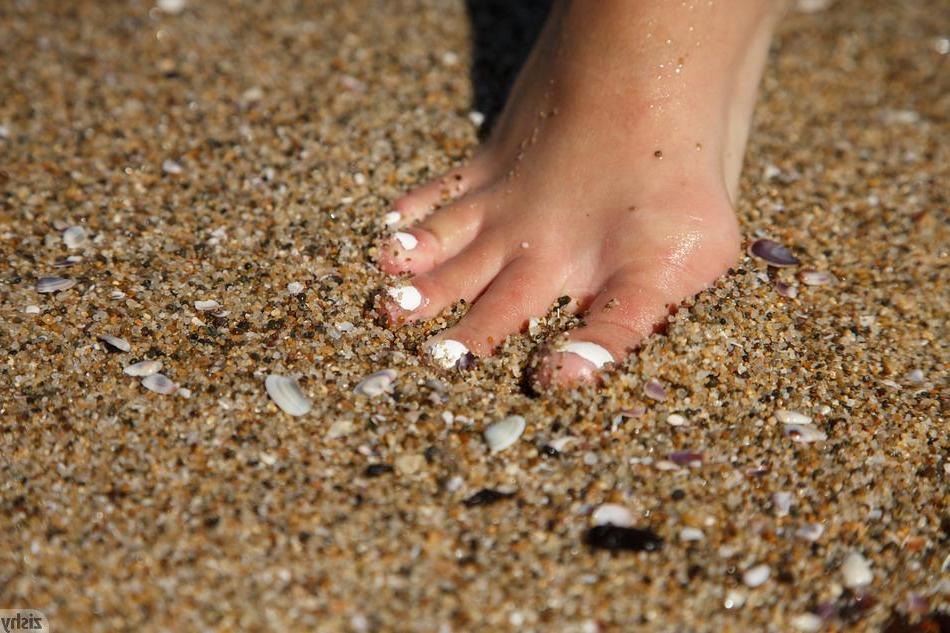 8P Brunette coed Bea Wolf teases on the beach in "Real Beachy"