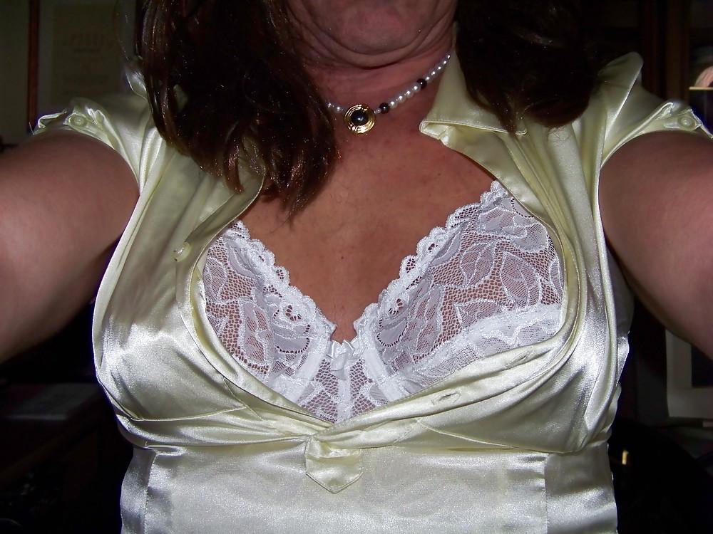 25P Sissy Secretary in tie side panties