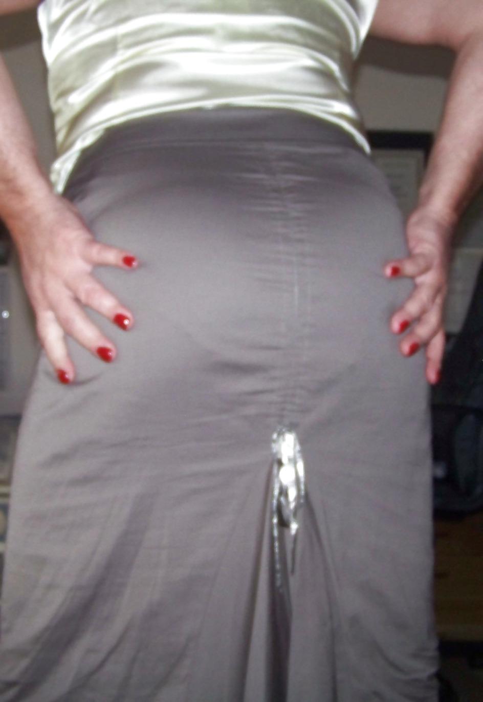 25P Sissy Secretary in tie side panties