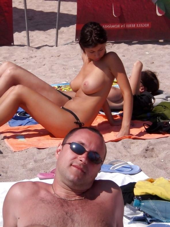 25P Hot Tits at the Beach 10