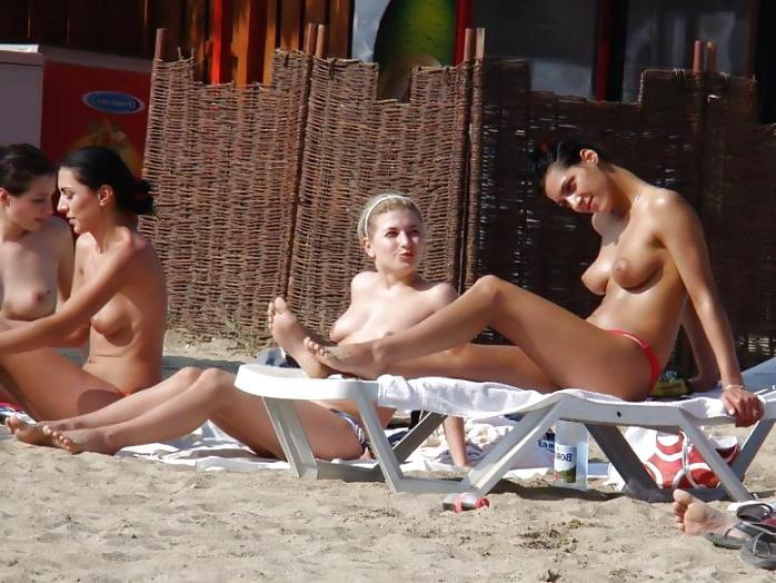 25P Hot Tits at the Beach 10