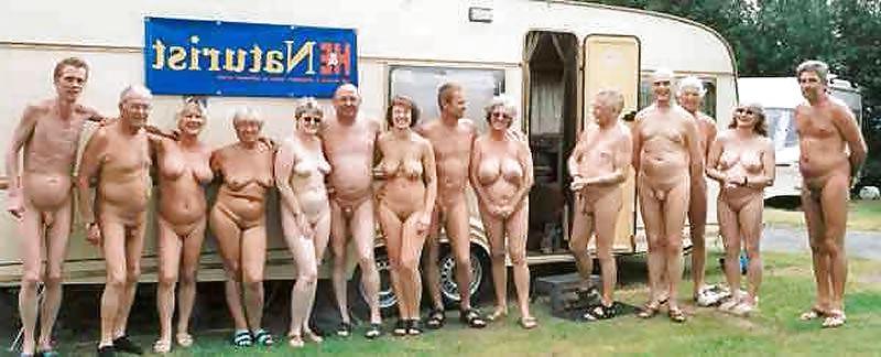 25P Older beach Nudists