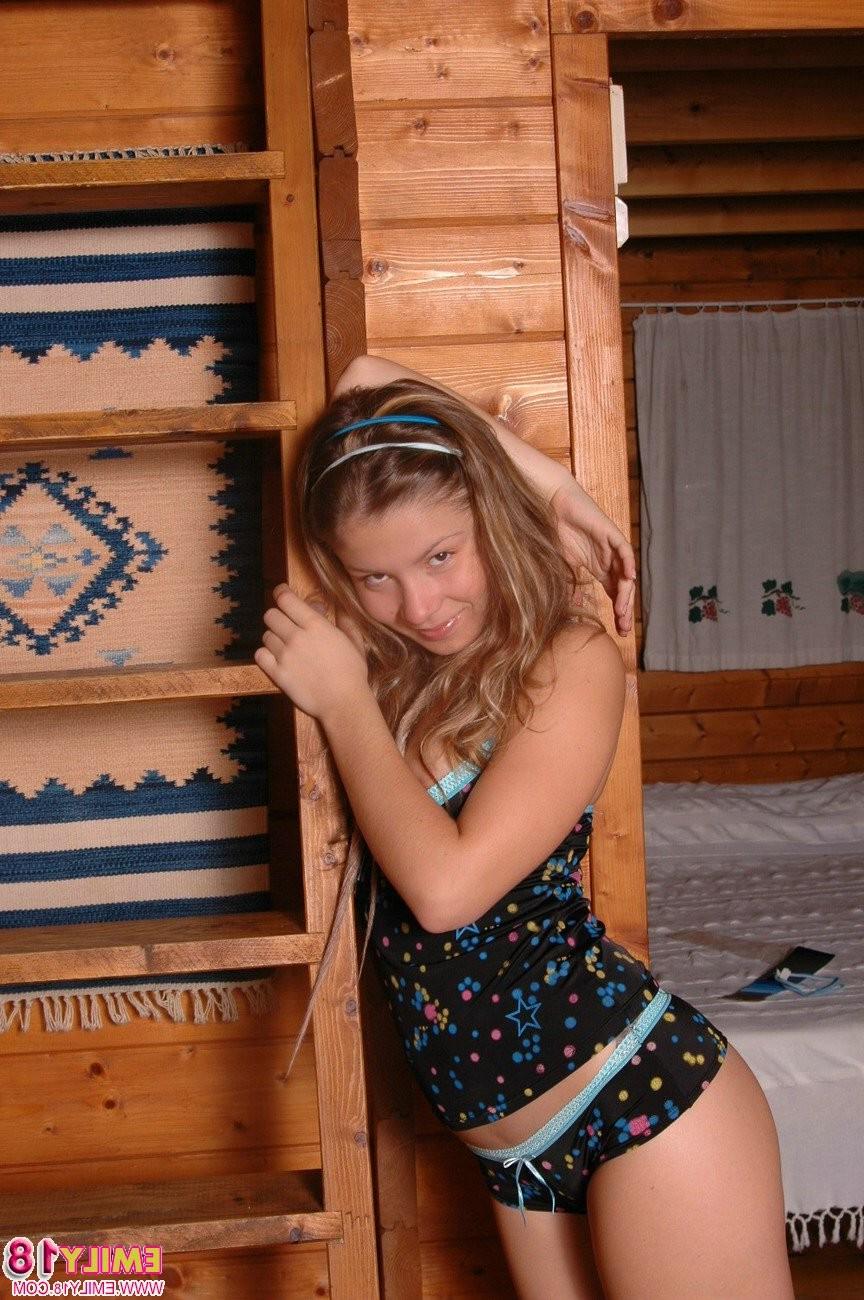 15P Young emily showing her body
