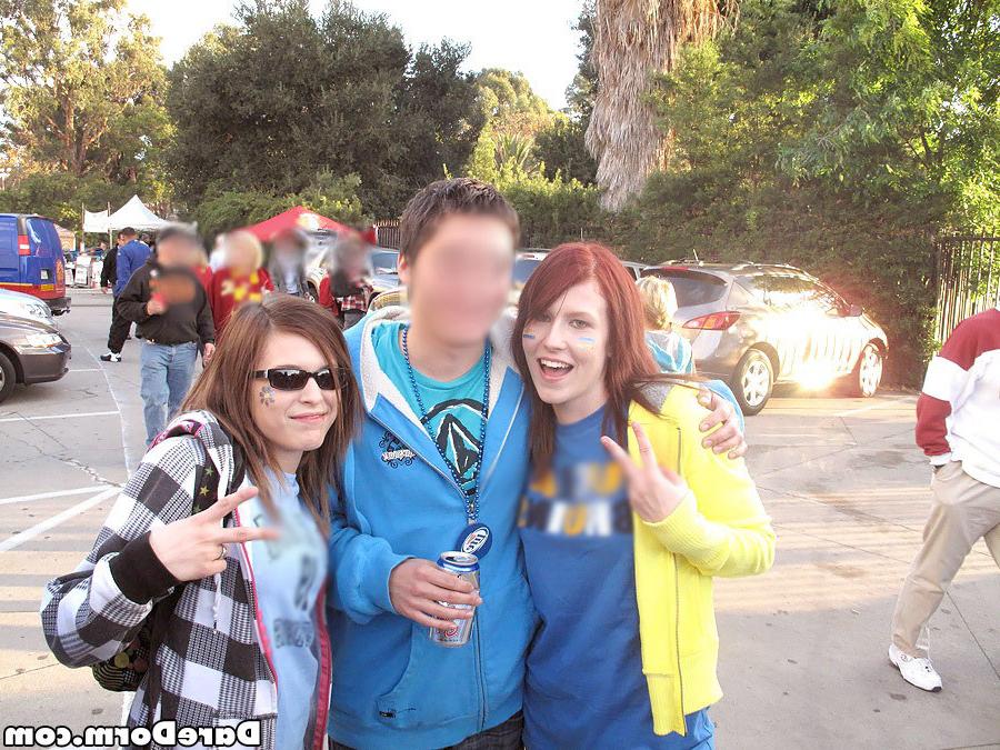 16P College coeds tailgate party