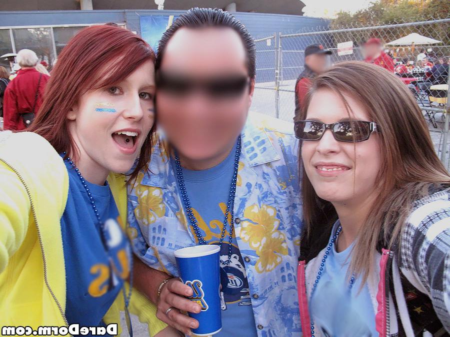16P College coeds tailgate party