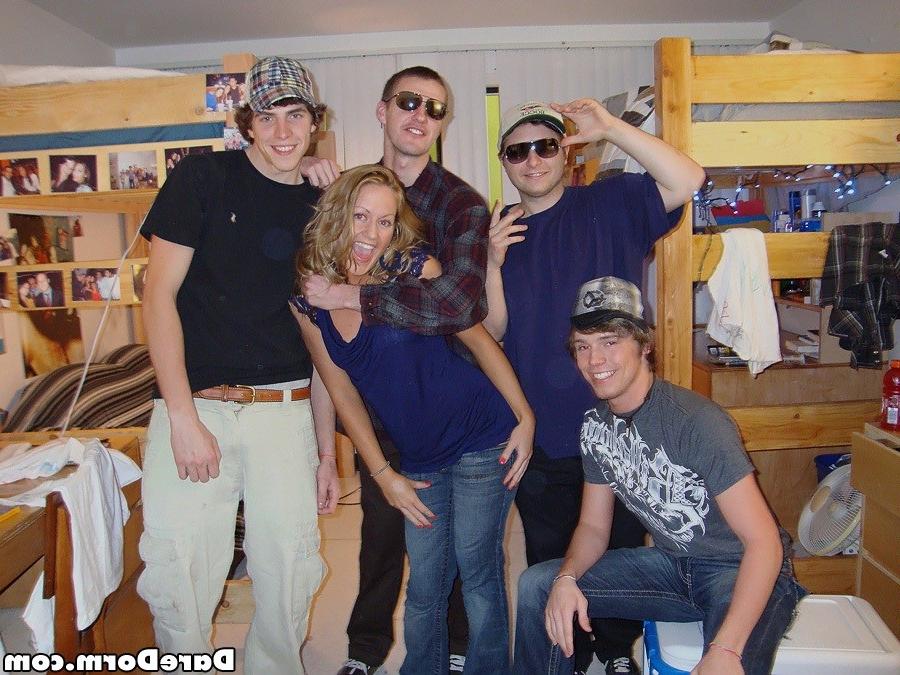16P College coeds dorm party