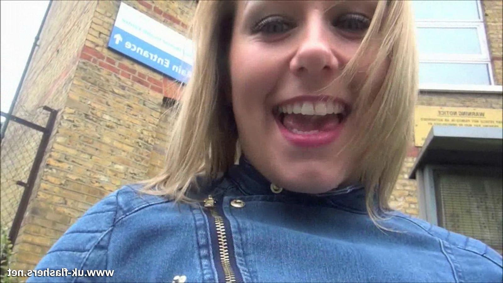 16P Amatuer cutie Ashley plays with her pussy and flashes her boobs 