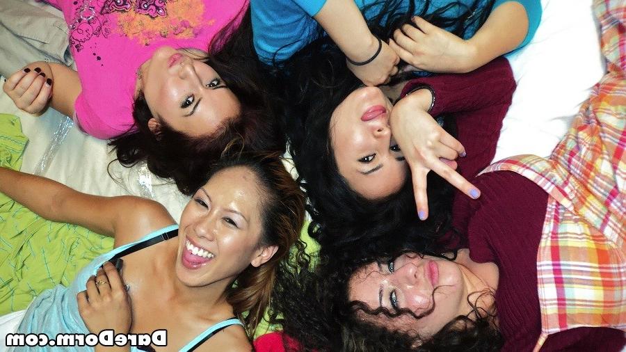 16P College coeds dorm party