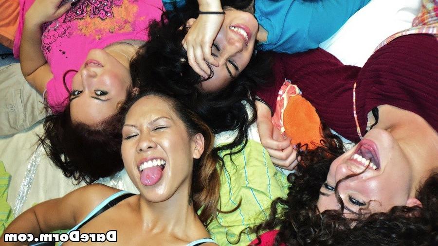 16P College coeds dorm party