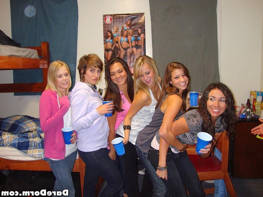 16P College coeds dorm party