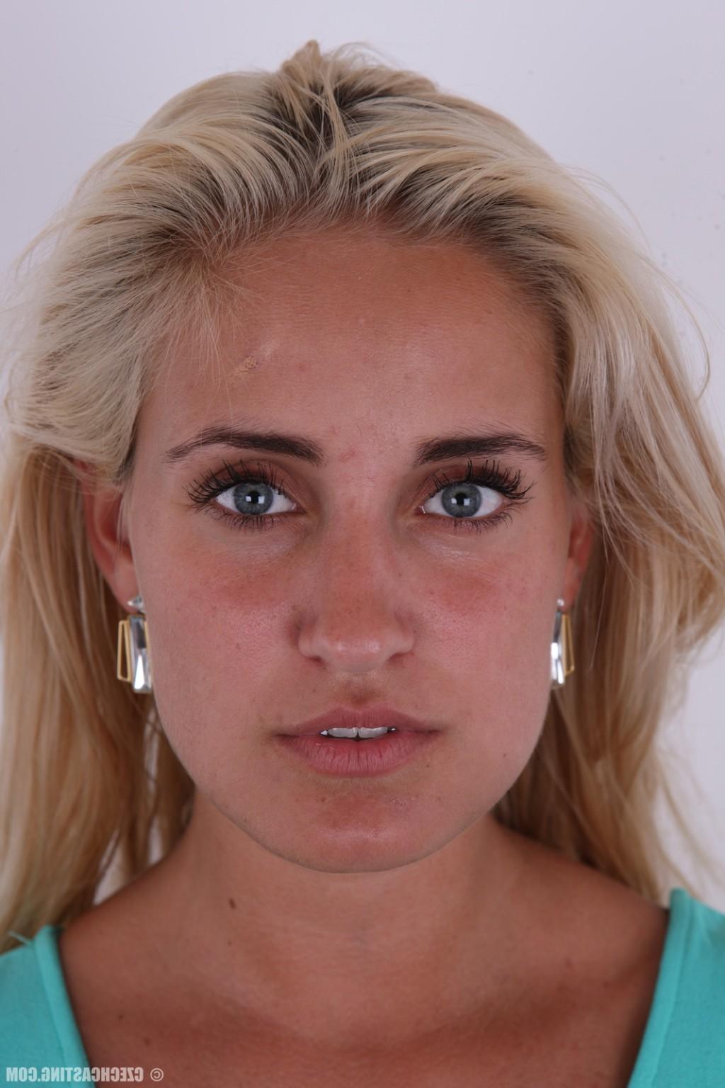 17P Sexy amateur blonde poses for photo camera