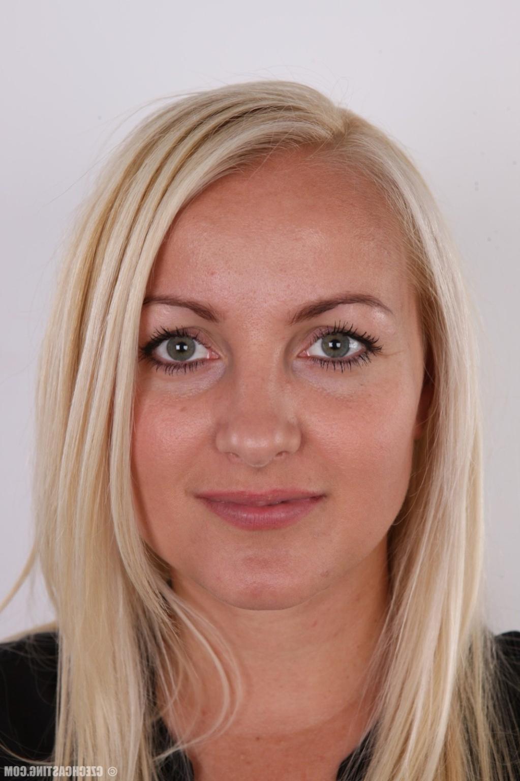 17P Beautiful blonde wife poses for camera