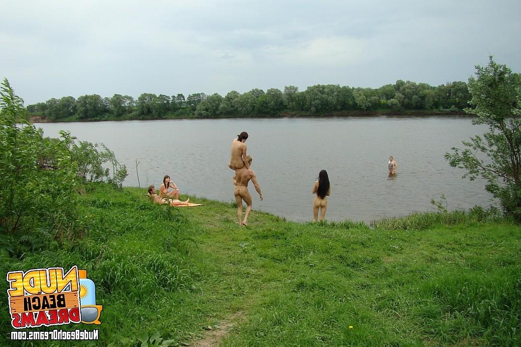 5P Totally naked swingers fuck and enjoy the beach and the sun
