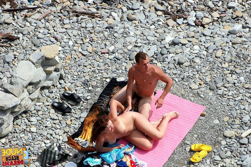 15P Real beach voyer hardcore fuck