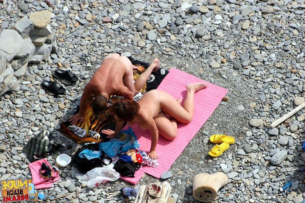 15P Real beach voyer hardcore fuck