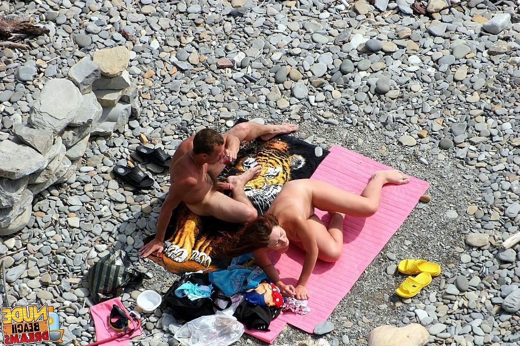 15P Real beach voyer hardcore fuck
