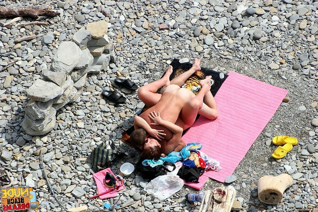 15P Real beach voyer hardcore fuck