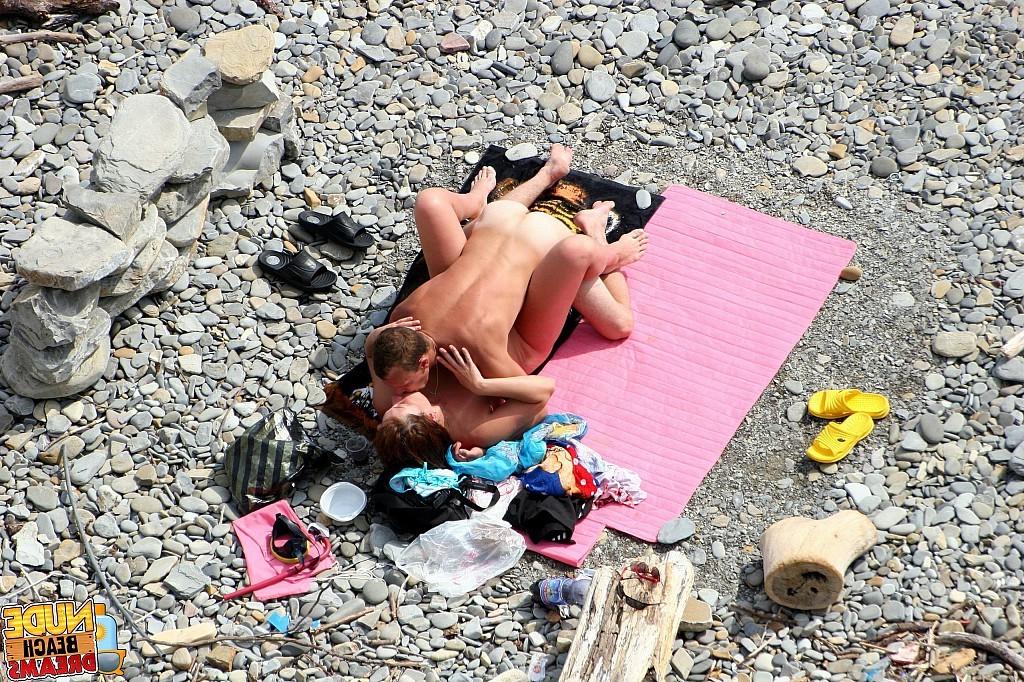 15P Real beach voyer hardcore fuck