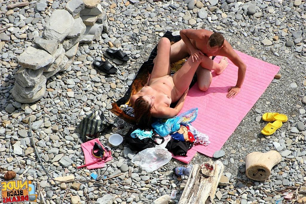 15P Real beach voyer hardcore fuck