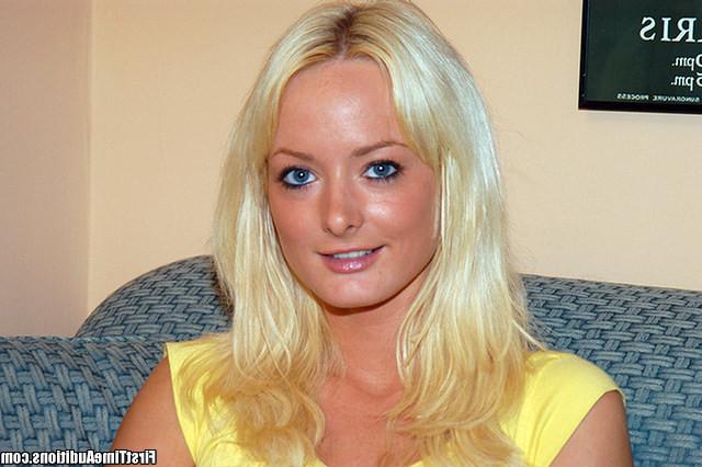15P Blonde coed gets to film her first sex scene with big dick stud