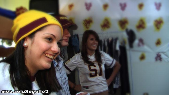 16P Sexy drunk schoolgirls got pounded at an awesome college orgy