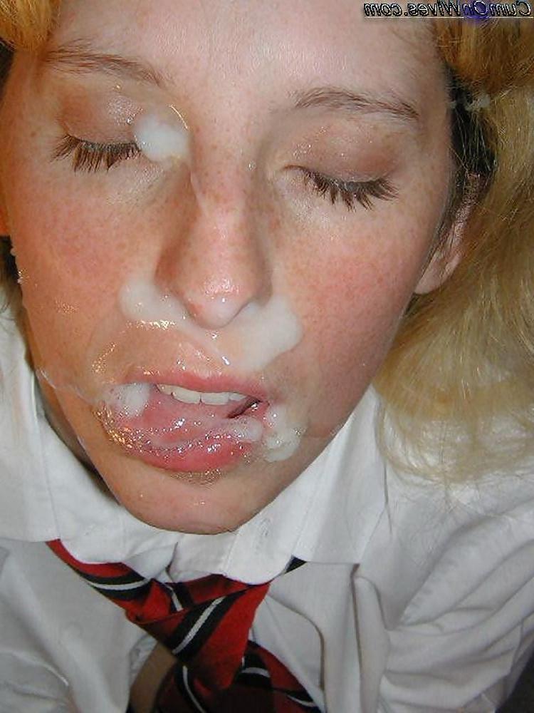 15P Amateur MILFs Get Messy Cum Facials