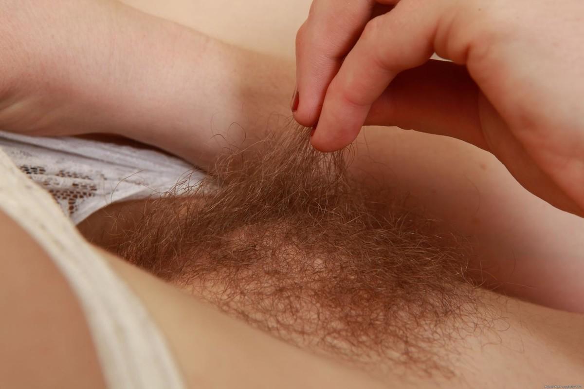 15P Horny hairy natural redhead amateur Mahonia spreading her snatch