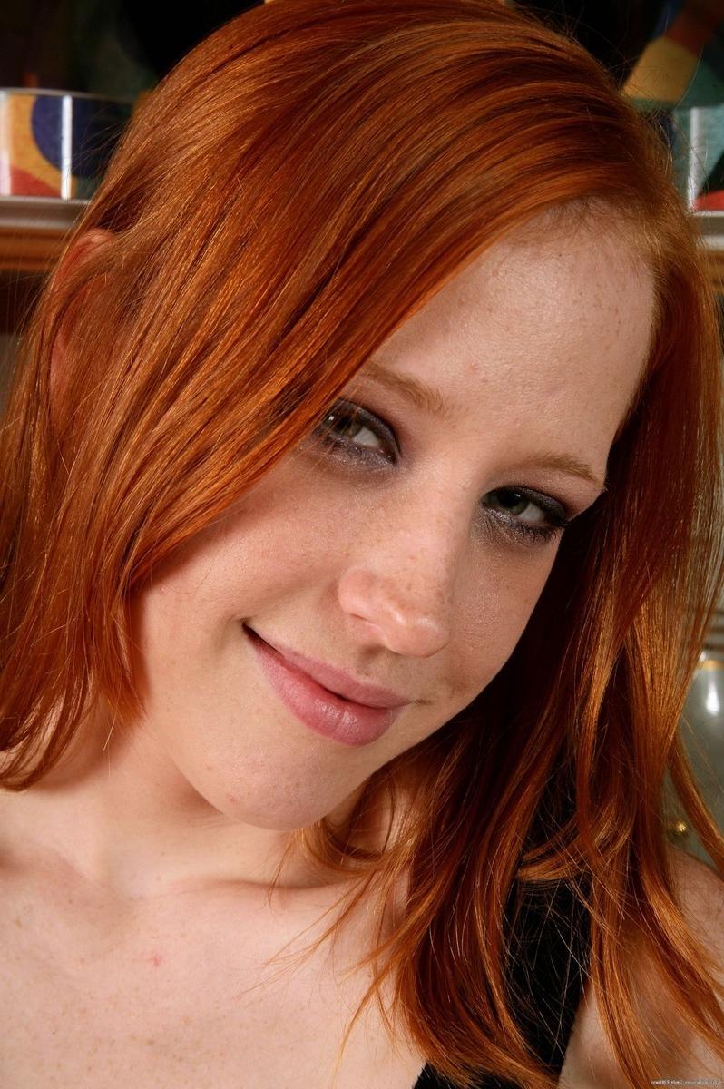 15P Perky pale redhead amateur Lucy Sky spreading her sweet hairy muff