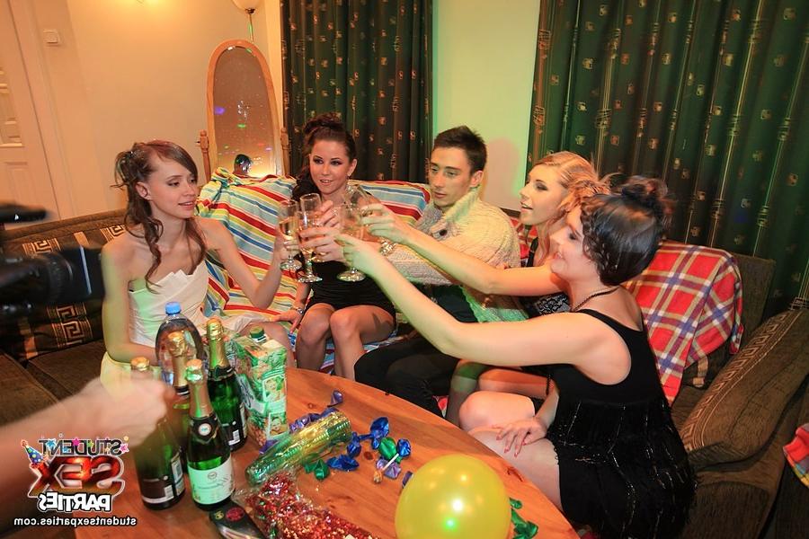 8P Hot babes at crazy teen college parties
