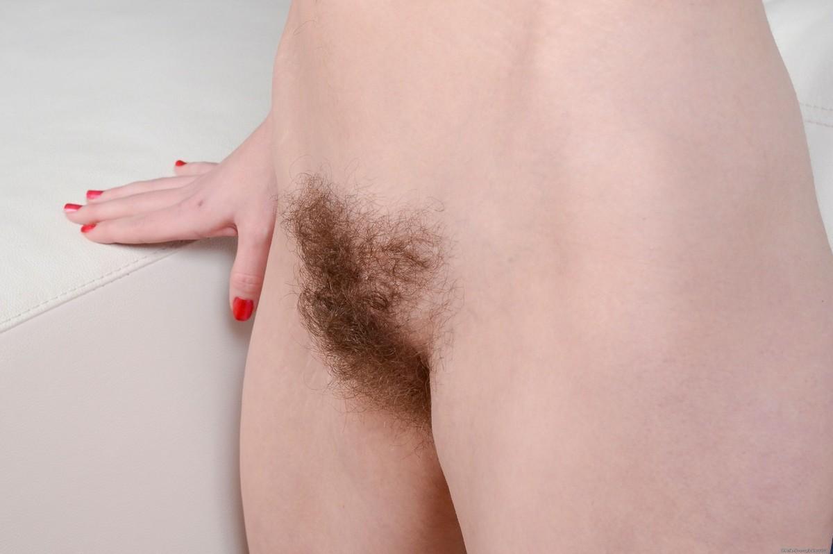 15P Hairy redhead amateur spreads unshaved pussy