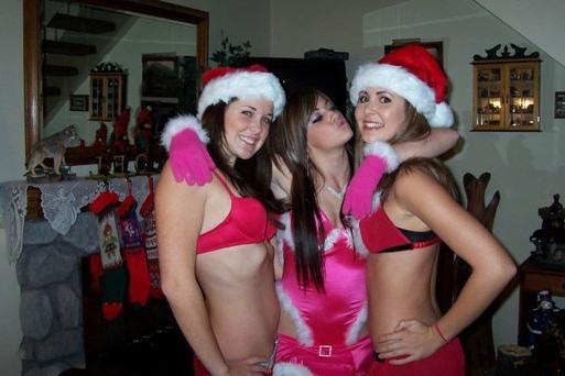 12P Homemade images of real life girlfriends in Xmas outfits