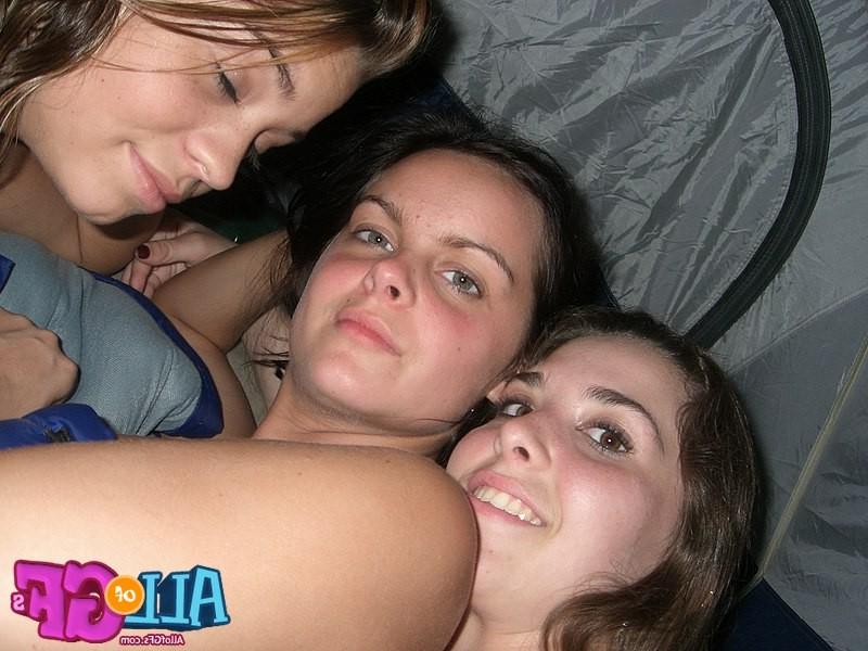 12P X girl friends naked camping
