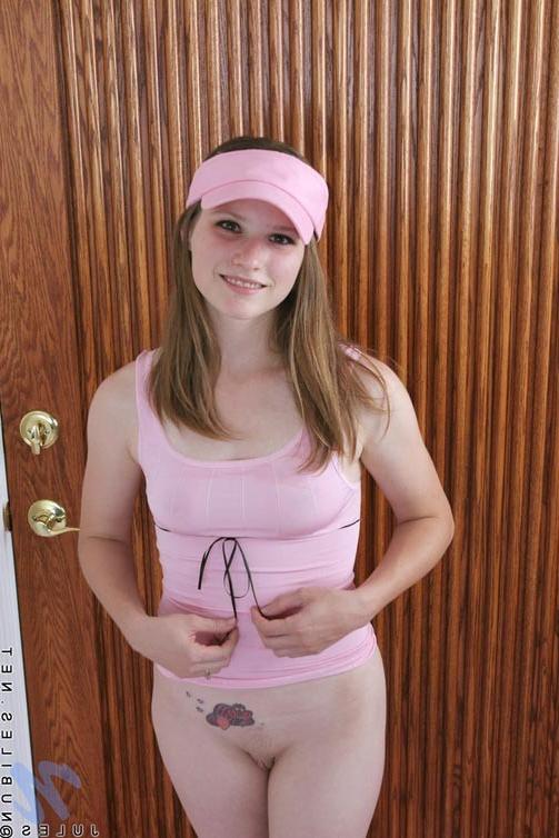 15P Such a cutie watch jules pull down her panties and show off her shaved pussy and